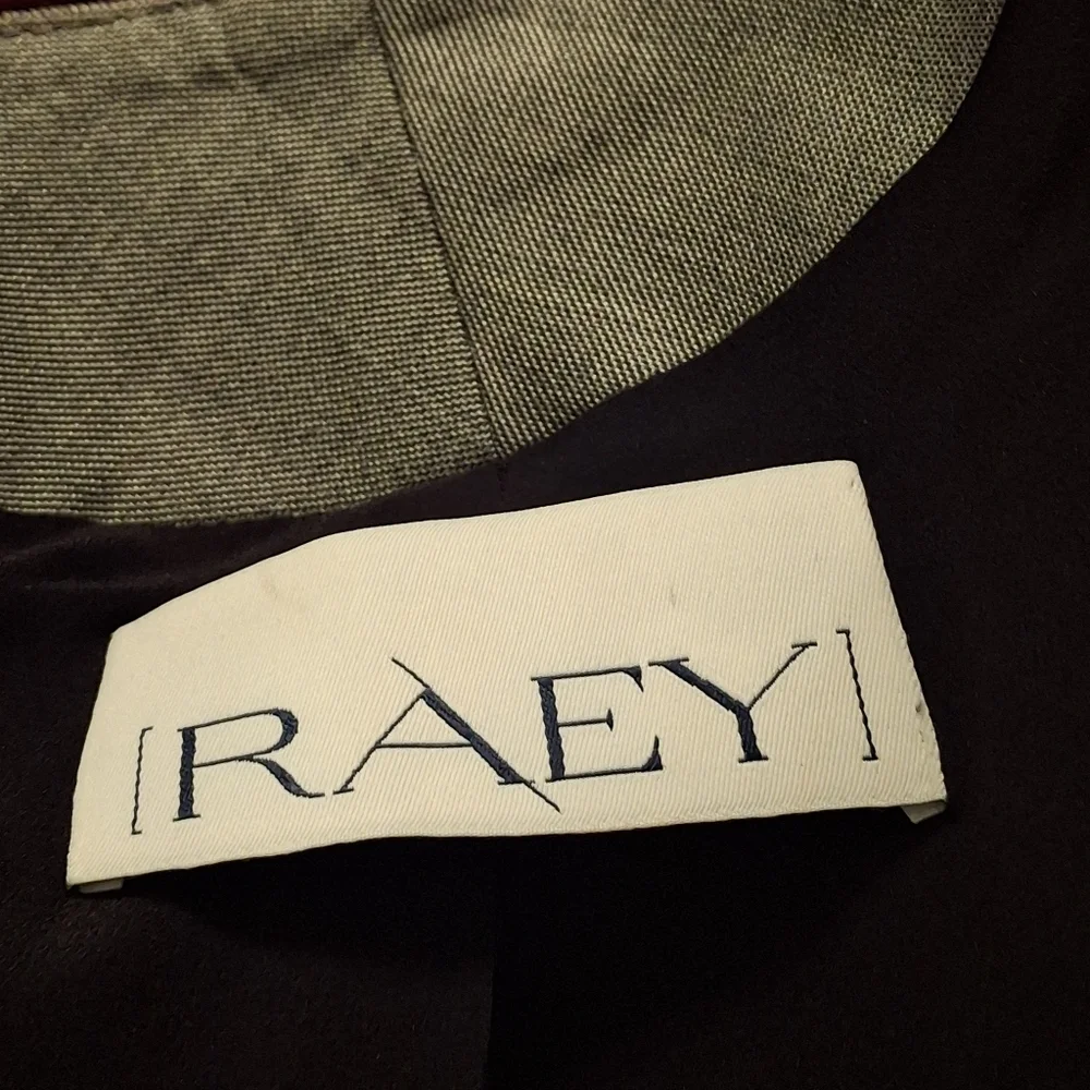 RAEY Blazer Open-Front Grey Long Sleeve Virgin Wool Silk   Women Size UK12 / US8 - Picture 2 of 16